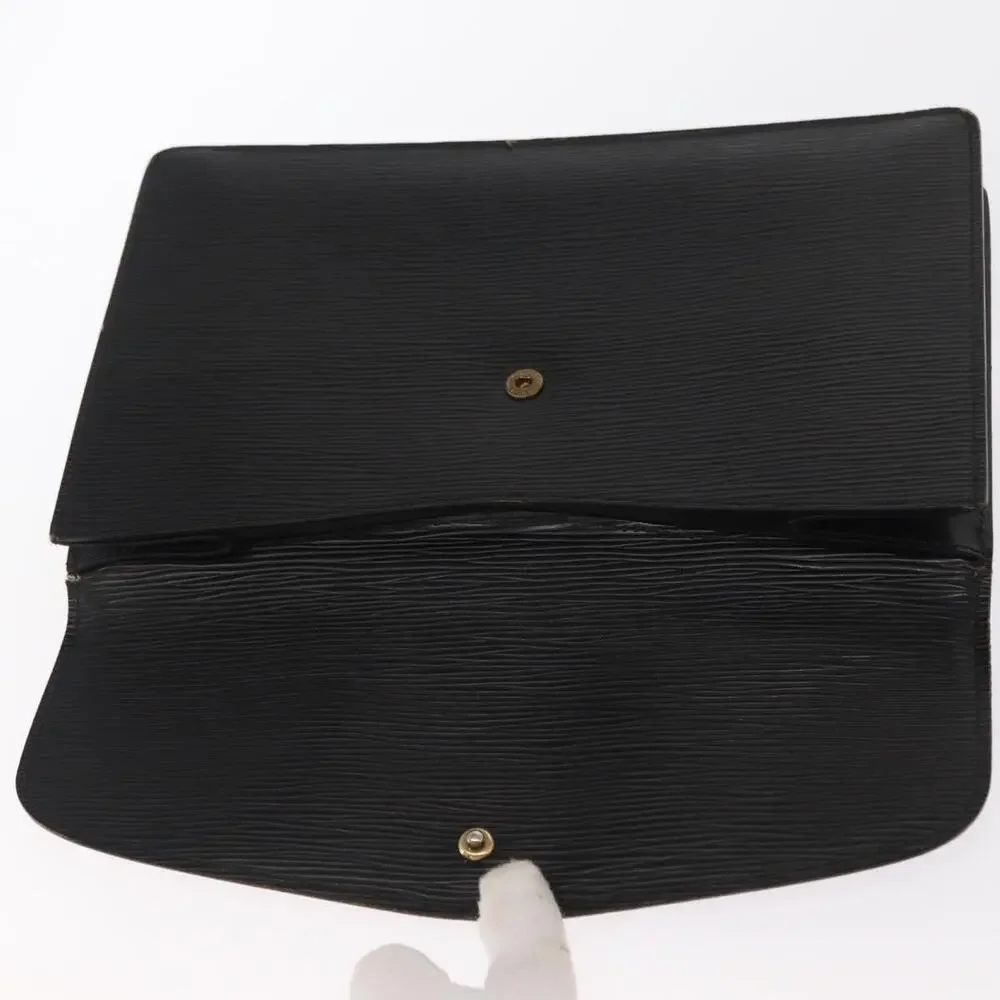 Louis Vuitton Epi Montaigne 27 Clutch Bag Black